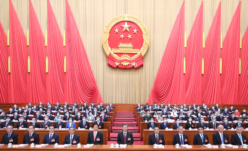 3月5日，第十四屆全國人民代表大會第一次會議在北京人民大會堂開幕。黨和國家領導人習近平、李克強、栗戰書、汪洋、李強、王滬寧、韓正、蔡奇、丁薛祥、李希、王岐山等出席會議。.jpg